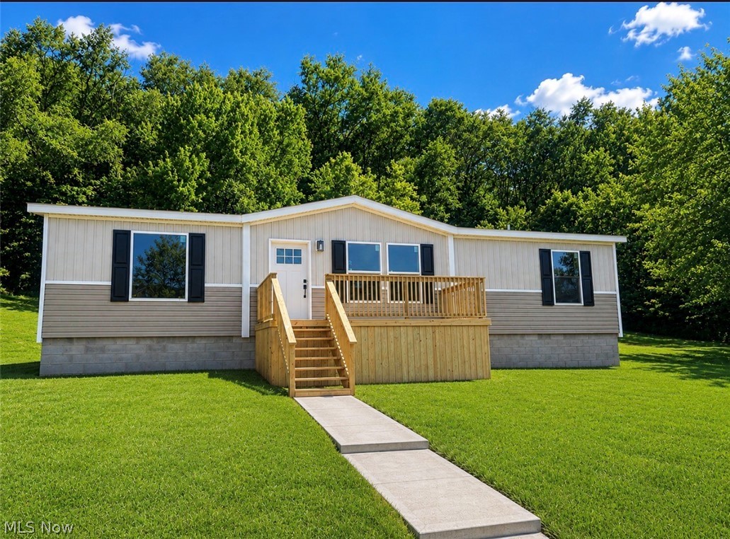 Brand New Home on 1 Acre Near the Ohio River!
Experience the perfect blend of modern comfort and peaceful country living in this brand-new 3-bedroom, 2-bath manufactured home situated on a beautiful 1-acre lot in East Liverpool. Designed with today’s lifestyle in mind, the open-concept floor plan offers a bright and spacious living area that flows seamlessly into the kitchen and dining space—ideal for both everyday living and entertaining.
The private primary suite features its own full bath, while two additional bedrooms and a second full bath provide plenty of space for family, guests, or a home office. Step outside to enjoy the expansive yard with endless possibilities for gardening, recreation, or simply relaxing in the fresh air.
Adding even more value is a newly constructed detached 2-car garage, providing ample space for vehicles, storage, or hobbies.
Conveniently located with a short commute to the Ohio River, you’ll enjoy easy access to boating, fishing, waterfront recreation, and nearby amenities while still appreciating the privacy of a country setting.
Why wait to build? Move into a brand-new home and start enjoying all the benefits of low-maintenance, modern living today!