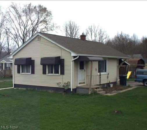 Great starter or investment property, 2 bedroom, large living room and eat in kitchen with 1 car garage and full basement on large corner lot. Roof, vinyl siding, and central air updated in approximately 2012. Can be shown on short notice.