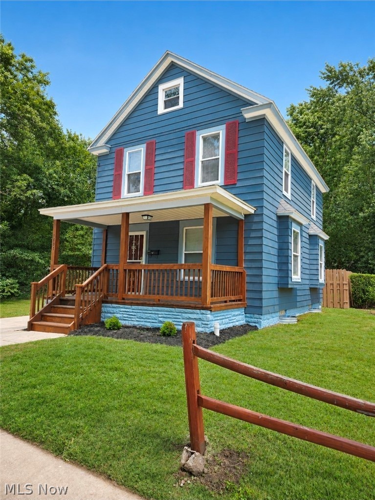 Move right into this beautifully updated 3-bedroom home featuring a finished attic that offers additional flexible space or storage. The home showcases a blend of modern updates and timeless character, including stunning original oak woodwork throughout much of the first floor.

Recent improvements provide peace of mind and added value, including a brand-new roof and gutters, new carpet and pad, fresh paint throughout the entire home, updated light fixtures, and four ceiling fans. The kitchen features newer laminate flooring, updated cabinetry, countertops, sink, and faucet, while the dining room and bathroom also offer newer laminate flooring.

The updated bathroom includes a newer tub/shower, vanity, countertop, and faucet. Additional major mechanical updates include newer windows with storm windows, a newer furnace, central air conditioning, and water heater.

Safety and security features include a security system, security doors, hardwired smoke detectors on every floor, and 10-year battery smoke detectors in all bedrooms.

Outside, enjoy a  fenced backyard, offering space for outdoor activities, gardening, or entertaining.

This well-maintained home combines classic charm, modern updates, and practical improvements, making it a wonderful opportunity for first time homeowners and investors alike. Schedule your private showing today!
Photos have been virtually staged