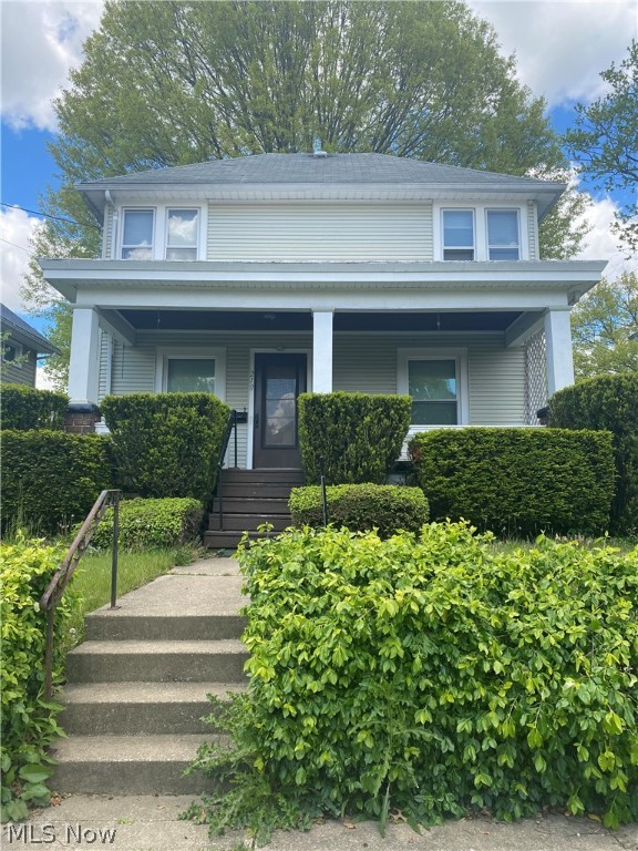 This adorable 2 bed, 1 bath home has been completely refreshed inside and out. As you enter you are greated with a nice size living room, connected to this is formal dining and then the kitchen. Off the kitchen is an enclosed porch and further is a back deck for all your outside enjoyment. Upstairs there are 2 bedrooms and a full bath. The home has newer windows and an extra lot. Enjoy the conveniences of being close to downtown Wooster.