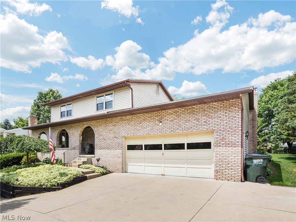 Fantastic 4 bedroom, 2 full bath, 2 half bath home in North Canton. The main level features an updated kitchen with granite counter top, tile back splash, tile floor and plenty of cabinet and counter top space, an eating area with tile flooring that is open to the large sunken living room with brick fireplace and patio doors leading to a beautiful heated sun room. There is also a formal dining room, a large family room and an updated 1/2 bath. Upstairs has a large master bedroom with master bathroom, 3 more nice sized bedrooms and another full bath. The basement is finished adding an additional 600+ sq. ft. of usable living space with a spacious rec room, another large bonus/play room, a laundry room and a 1/2 bath. Other features include a newer roof, newer windows, a high efficiency furnace, A/C, a 2 car attached garage, a private back yard with patio area perfect for relaxing with family and friends and much more. This is a very well kept home that is tastefully decorated and in mov