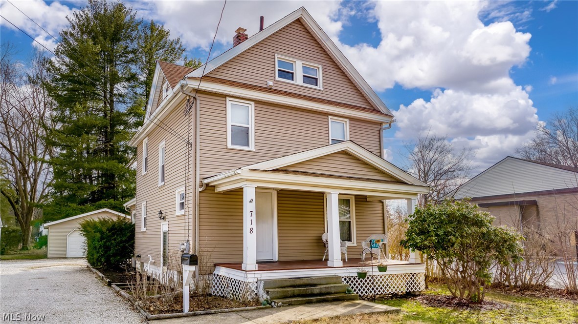 Better not miss this one!  Absolute move in condition. If you appreciate the character and craftsmanship that only an early 1900s home can offer, you have to see this!  From the moment you arrive, the inviting front porch sets the tone. It’s the perfect spot for a couple chairs and a quiet evening. Step inside and you’re welcomed by a foyer with the staircase and a convenient half bath on the main floor. From there, the layout flows right into the spacious living and dining rooms, offering plenty of room for everyday living or gatherings.

At the back of the home, the greatroom is a real highlight! With windows all around, it fills with natural light and makes a great bonus space for relaxing, reading, or a hobby area. The kitchen offers plenty of cabinet space that extends all the way to the ceiling, plus all the appliances remain.

Upstairs you’ll find three comfortable bedrooms and a full bathroom. Need extra storage or future expansion space? The unfinished third-floor attic offers a great opportunity for that.

Outside, the backyard includes a deck connected to the sunroom, creating a convenient spot for outdoor seating or grilling. Car enthusiasts, hobbyists, or anyone needing extra storage will appreciate the oversized and extra-deep two-car garage.

Important updates include a newer roof (2021), furnace (2025), water heater (2025) and several recent improvements such as a new hot water tank, sump pump, front and back doors, and  front porch decking, 200 amp electrical panel,  some plumbing updates have also been completed.  Home warranty for added peace of mind