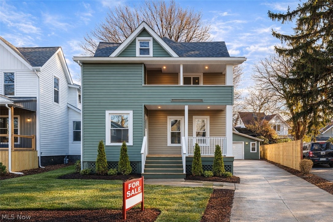 Welcome to 7427 Herman Ave — where modern renovation meets long-term savings with valuable tax abatement in one of Cleveland’s most desirable west side neighborhoods. This fully reimagined 4-bedroom, 2.5-bath home blends thoughtful design, quality craftsmanship, and all-new mechanical systems for true move-in-ready living.
The first floor features a bright, open-concept layout ideal for entertaining, centered around a large eat-up island. The kitchen includes an adjacent pantry and a custom antique wood hutch/coffee bar that adds warmth and character. A convenient half bath and dedicated coat room off the rear entry provide everyday functionality.
Upstairs, the vaulted primary suite serves as a true retreat with private balcony access, a spacious walk-in closet, and a spa-inspired en suite bath complete with double vanity, freestanding soaking tub, and oversized walk-in shower. Two additional bedrooms, a full hallway bath, and second-floor laundry complete the level.
The finished third floor offers a versatile fourth bedroom or bonus space perfect for a home office, guest suite, or media room.
All new mechanicals include a high-efficiency furnace, tankless hot water tank, new plumbing, and updated electrical throughout.
Exterior improvements include new vinyl siding, roof, and rebuilt porches. The oversized garage features a new concrete pad, new garage door, man door, windows, bonus workspace area, and a dedicated 100-amp panel—ideal for EV charging, sauna installation, or workshop equipment.
Turnkey, fully renovated, and tax abated—move in with confidence.