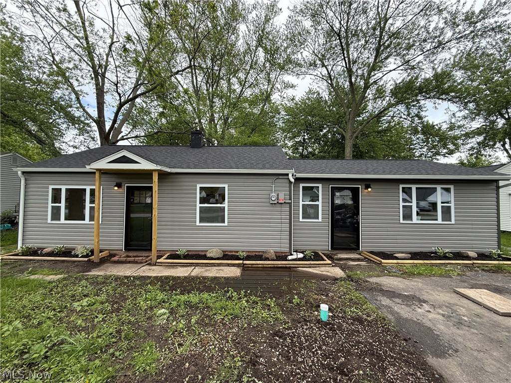 Beautifully rehabbed home in the desirable Mentor Headlands area, just minutes from the Headlands Beach State Park and the scenic Grand River waterfront district. The home was completely renovated down to the studs and features extensive updates throughout for modern comfort and peace of mind. Major improvements include all new electrical wiring and updated panel, new gas line, new plumbing drains installed beneath the concrete slab, new windows, and new interior and exterior doors. The home also features new vinyl siding, new high efficiency gas furnace and hot water tank, and newer roof installed in 2023.
The fully updated kitchen offers new cabinets, countertops, and appliances, along with recessed lighting that opens  into the living space for a bright, modern feel. Durable luxury vinyl plank flooring runs throughout the home, and ceiling fans have been installed in all bedrooms. 
The primary bedroom includes a walk-out patio door leading to the backyard, along with a walk in closet and convenient in room laundry area. Outside enjoy new siding and a large backyard with plenty of space for entertaining, relaxing, or future additions.
Move-in ready with major mechanical and cosmetic updates already completed--a rare opportunity near the lake, beach, parks, and riverfront dining and entertainment. Call to schedule a showing!