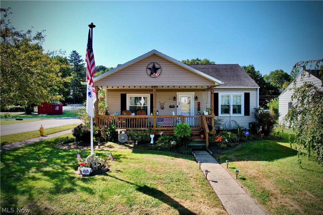 Corner lot! Curb appeal landscaping at this charming, well maintained, updated ranch home! Come on up to the
 covered front porch (2020) where you can sit out and enjoy your morning cup of coffee. Living room and dining area open
 to the bright kitchen which offers new flooring, dishwasher, stove, refrigerator, and plenty of cabinets. Two bedrooms
 with new carpet, and a full bathroom with new tub and shower, vanity, lights and backsplash (2021) that finish the first
 floor. The lower level has a finished bonus room offering so much more room, plenty of storage and laundry area. Generac
 whole home generator (2020), ADT equip, new thermostat (2021), screen doors (2021), copper piping (2021). There is a
 huge detached two car garage. Come out to the new back porch (2022) and fabulous fenced in backyard where you have
 plenty of room to entertain, or just sit out and enjoy the firepit on those warm and cool evenings, swing (stays). No pet
 odor! Precious memories begin right here!