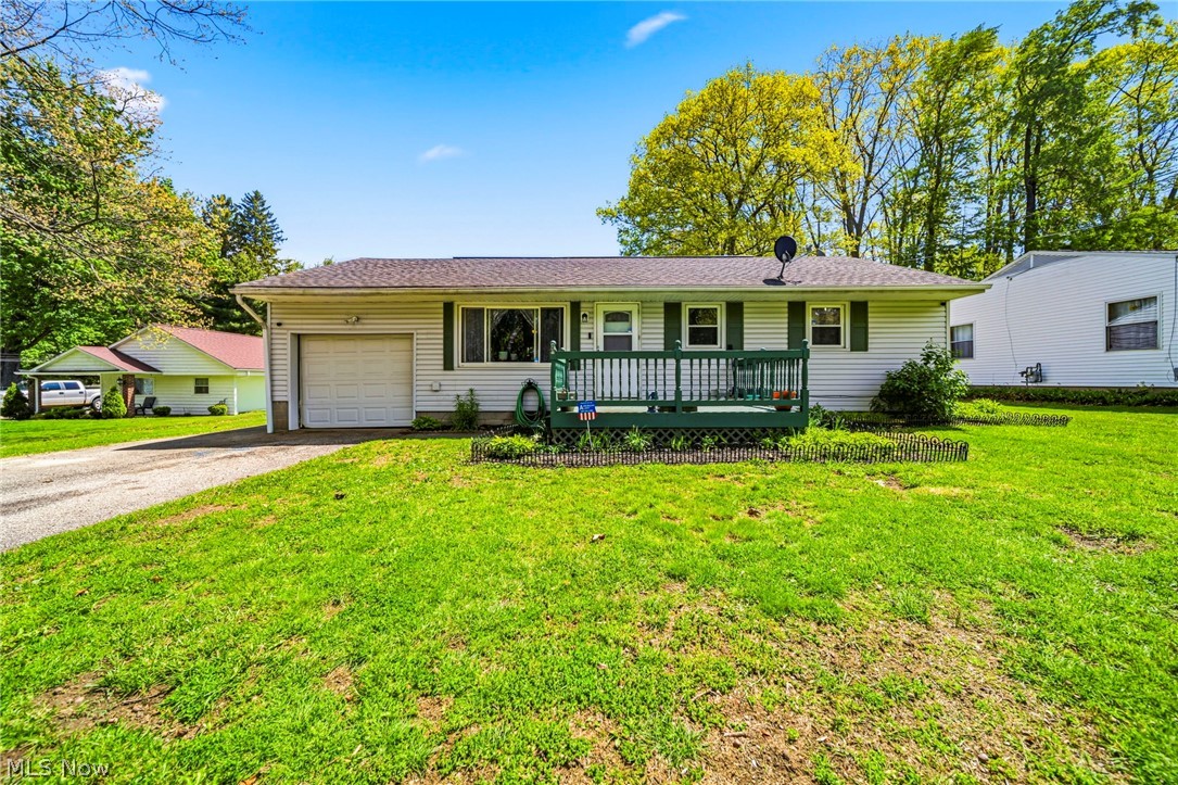 Welcome home to this beautifully refreshed 3-bedroom, 1-bath ranch tucked away on a quiet dead-end street in Geneva! From the moment you step inside, you'll appreciate the fresh paint throughout the entire interior, giving the home a bright, clean, and move-in ready feel. The updated kitchen offers a modern touch with freshly painted cabinetry, updated fixtures, and stylish wrapped countertops that complement the space perfectly. The functional ranch layout provides comfortable one-floor living, while the fully fenced backyard creates the perfect space for pets, entertaining, gardening, or simply relaxing in privacy. Additional highlights include a 1-car garage, peaceful surroundings, and a location that offers both convenience and charm. Whether you're looking for your first home, downsizing, or searching for an investment opportunity, this Geneva gem is one you won't want to miss!