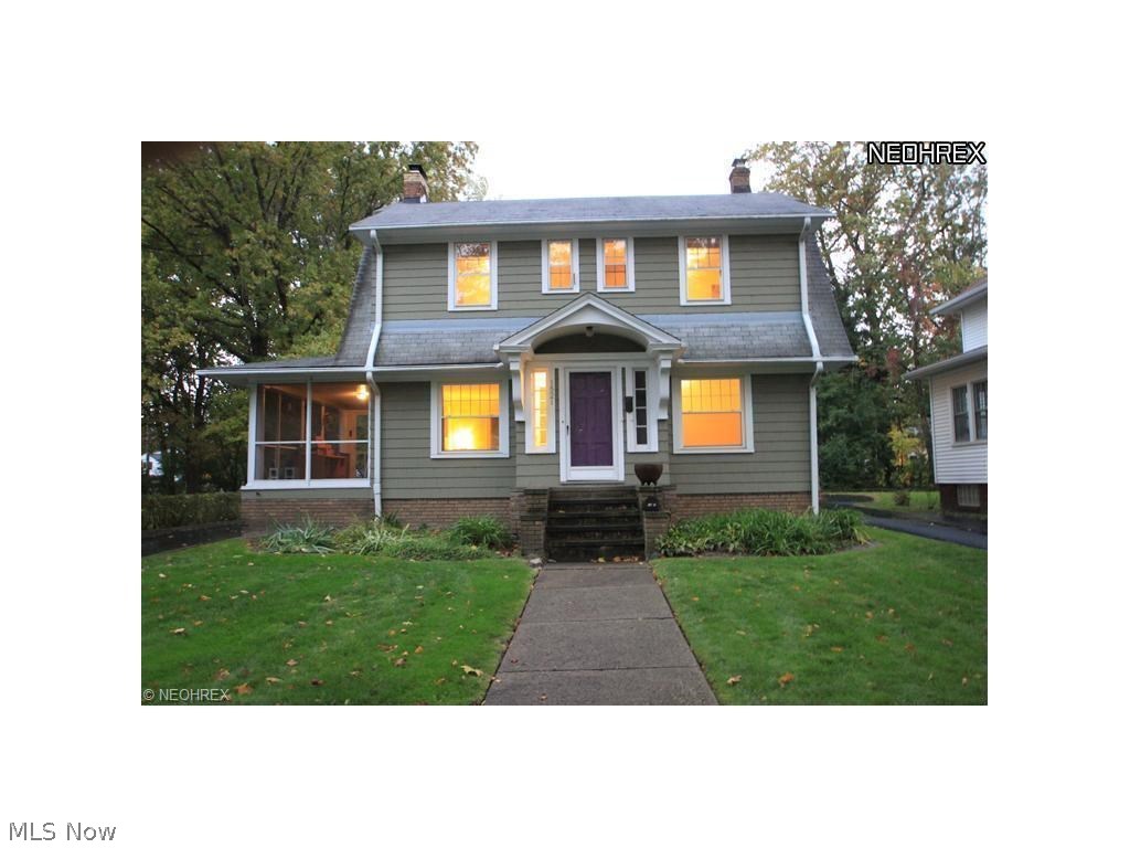 Absolutely beautiful classic Cleveland Heights 3 bedroom home with many updates. New kitchen, huge full bathroom. Wood floors throughout. Park like setting with a large back yard and 2 car garage. Screened in porch on the side. Move in ready rental. Located just minutes from all major hospitals, parks, playgrounds and University Circle. This classic Cleveland Heights colonial home features gleaming hardwood flooring in every room and an updated eat-in kitchen with stainless steel appliances. Best rental opportunity in the Heights !!! Available for immediate occupancy