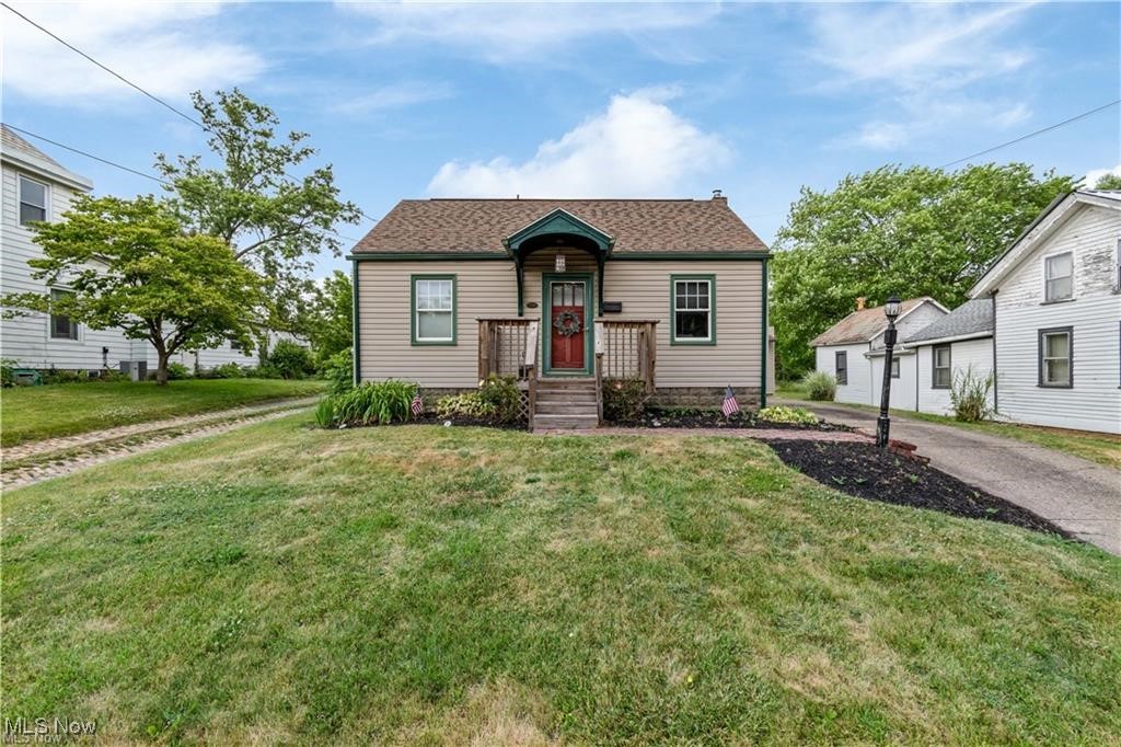 This affordable NW Massillon home is just what you've been waiting for! With two bedrooms on the main level along with the possibility of two more bedrooms upstairs! The unfinished basement is waiting for your creativity. You will appreciate the large, private backyard and back deck; the perfect place to relax and unwind! There is a detached garage to store your items out of the elements as well as two driveways! (One shared) With close proximity to both Tuslaw and downtown Massillon! Schedule your showing today!