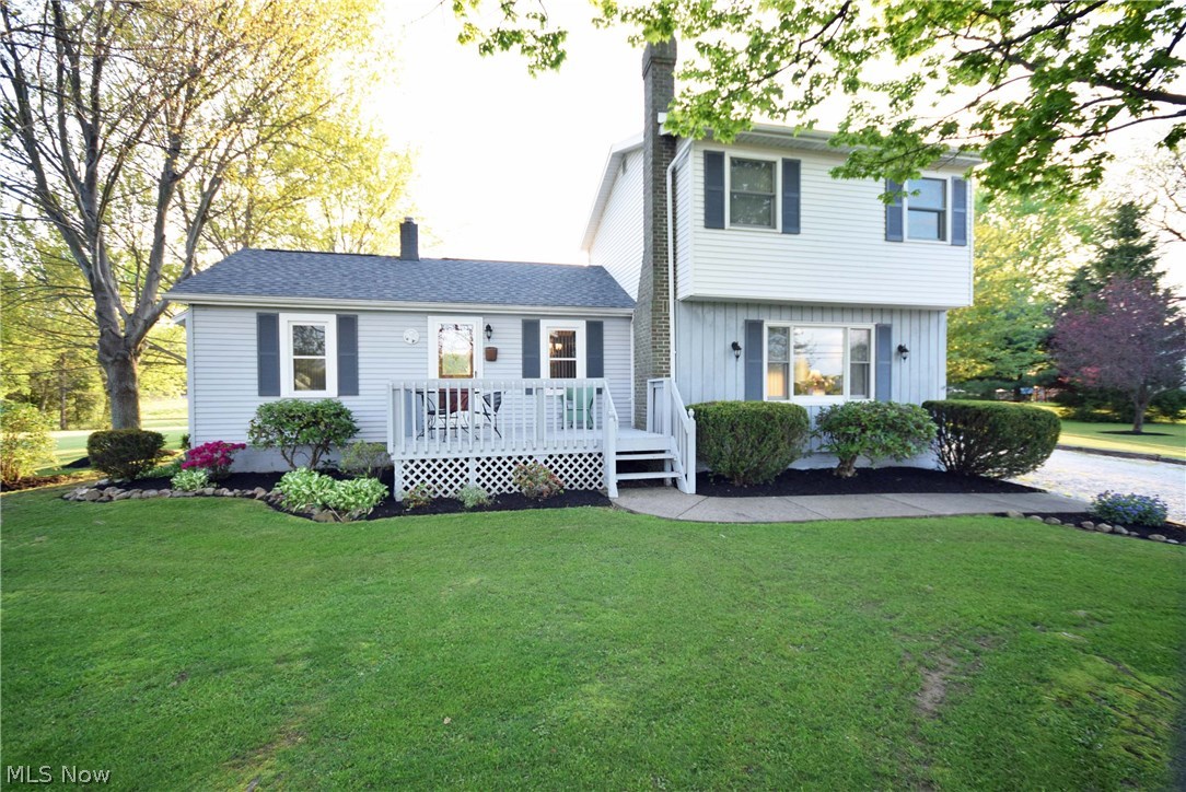 Serene country living in this 3 bedroom, 2 full bath, Colonial on close to 3.5 acres.  Open kitchen has an island and dining area.  First floor bedroom and bathroom has double sinks, make-up counter, and relaxing tub.  2 additional bedrooms and full bath upstairs.  New roof, electric box, holding tank, and hot water tank were updated in 2014.  Brand new septic system, August, 2016.  Great outdoor entertaining area with room for your own fire pit.  37 x 60 garage attached to a 27 x 60 building and a 1-car garage (31 x 13).  Don't miss the chance to see this beautiful home!  Call today to schedule your appointment.