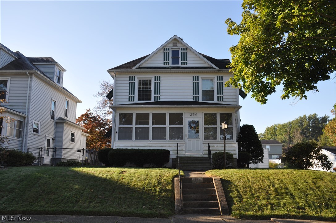Welcome to 274 4th St SW Brewster. Truly a great place to live. This colonial sits one house away from the
community park and where the clickety clop of horse drawn buggies can be heard down main street. Enter into an
enclosed porch surrounded by window light, that offers a ceiling fan and a great place to relax. The quaint parlor
room is enhanced with tall windows and opens to the living room, which offers built in shelves. Formal dining room
with chandelier & coat closet is big enough to host the upcoming holiday dinners. Looking for a spacious white
kitchen with stainless steel sink, butler's pantry, ample counter space and cabinets, then look no further. Huge walk
up beamed attic is perfect for storage or a bonus room. Full waterproofed basement comes with a second bathroom.
Outside you'll find a brick patio, fire pit, decorative wood fence and one car garage. Schedule your showing today!