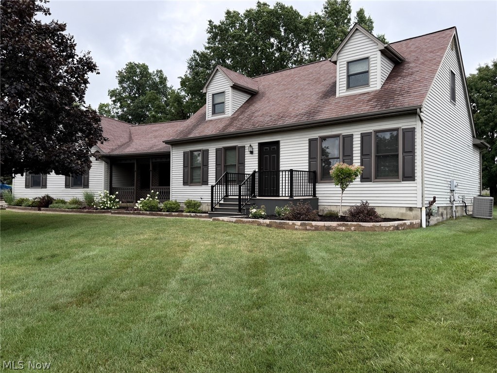 Pride of ownership speaks loudly with this remarkable home. The exterior with eye catching curb appeal has two front entrances. One with a covered porch and the other with Trex decking. The wide-open backyard with patio is perfect for entertaining guests. Now for the fun part. As you enter you will be absolutely in awe with the Great room. Gorgeous chocolate tile plank flooring, vaulted ceiling, expansive windows and a wood burning brick fireplace which could be converted to gas. The eat in kitchen is a chef's delight.  With Craftmaid  cherry custom cabinetry, wrap around countertop space and dining area with French doors leading to the backyard. Get ready to create some fun and exciting recipes. The living area leads directly to the oversized bedrooms on the main floor. With double closet space this is convenient for one floor living.  Full bath right off the bedrooms. On the second level are two additional bedrooms with more closet and storage space. To top it off an additional full bath with jetted tub to relax after a long day. Below unfinished basement has endless possibilities. Transform to your own media room or kids play area. More great features include three car attached garage, all appliances stay. This is a very rare opportunity. Homes do not come up often in this beautiful community. Set up your private showing today