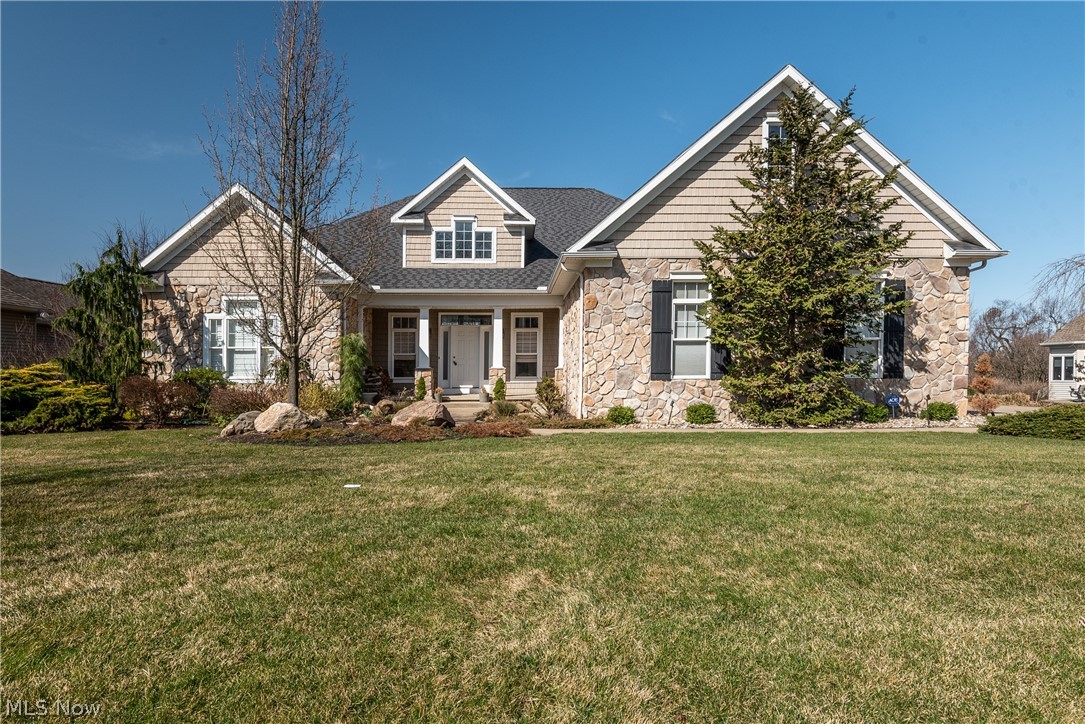 This breathtaking 4-bedroom 3.5 bath ranch features a walkout finished lower level with lower-level patio and fenced in backyard. The beautiful open floor plan offers a double-sided stone fireplace between the kitchen and great room, a split bedroom floor plan with an additional bedroom and full bath in the lower level. This home has multiple updates including: the kitchen remodeled with new appliances (Wolf Range), master bath remodeled with a custom tile shower, main bath on first floor remodeled, hardwood floors refinished, landscaping redone and lower-level double doors to patio replaced in 2020. All this and the membership to the clubhouse, which is complete with an inground pool, work out facility, barn for events, stocked pond, and playground area. The neighborhood also has sidewalks perfect for an evening stroll.