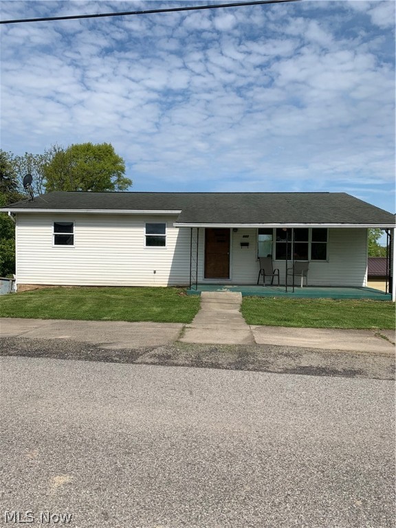 Nice 3 Bedroom, 1 Bath Ranch home located in friendly neighborhood.  This home has an eat in Kitchen / Dining room.  The Dining room has a sliding glass door that opens to a new wooden deck that overlooks the back yard ! Basement is unfinished including a one car garage.  Lovely, quiet back yard with additional parcel included.