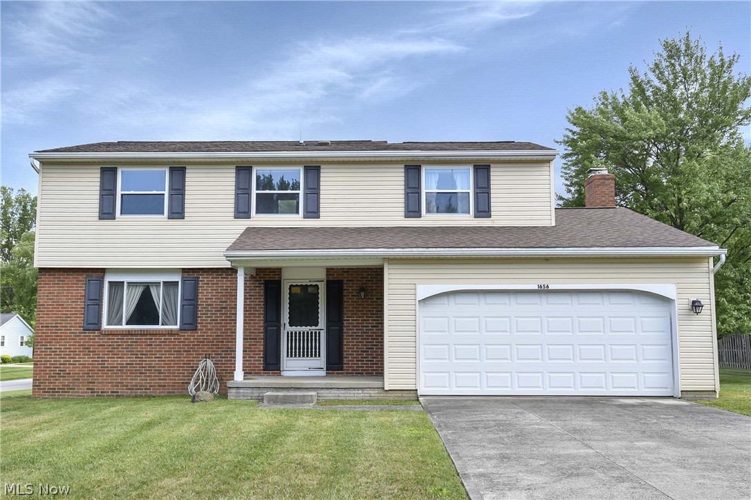 Prepare to be moved! Tucked on a spacious corner lot in Twinsburg's Heritage Estates, this 4-bedroom Colonial offers comfortable living spaces, a functional layout, and plenty of room to make it your own. A welcoming front porch leads into the foyer, flanked by a bright living room and formal dining room, ideal for everyday living and entertaining alike. The eat-in kitchen features abundant cabinet and counter space and opens to the family room, where a wood-burning fireplace creates a warm gathering space. Sliding doors provide easy access to the expansive deck overlooking the large backyard.  Upstairs, you'll find four comfortably sized bedrooms, including a primary bedroom with direct access to the full bath. The additional bedrooms offer flexibility for family, guests, home office needs, or hobbies. A partially finished basement provides extra living, recreation, and storage space, while the attached two-car garage adds convenience.  Enjoy outdoor living on the oversized deck with plenty of yard space for play, gardening, or entertaining. Conveniently located near parks, shopping, dining, schools, and highway access, this home presents an excellent opportunity to build equity and create the home you've been envisioning. Schedule your showing today!