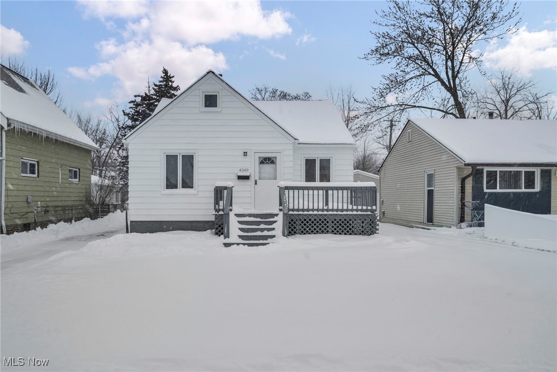 Welcome to 4349 W 132nd St in Cleveland! This 3-bedroom, 1-bath move in ready home offers a great blend of modern updates and functional living space. The updated kitchen features modern finishes, ample cabinet storage, and comes fully equipped with appliances, perfect for everyday living and entertaining. The home also includes an updated bathroom, newer flooring throughout, and fresh paint, creating a clean, modern feel. The layout includes two bedrooms on the main level and an additional bedroom on the second level, ideal for a private retreat, guest space, or home office. The finished basement provides valuable additional living space for entertaining or recreation, along with plenty of storage throughout the home. Outside, enjoy a great-sized yard and the convenience of a 1-car garage with additional storage. Low maintenance and thoughtfully updated, this home is conveniently located near major highways, shopping, dining, and everyday amenities, making commuting easy. Schedule your private tour today!