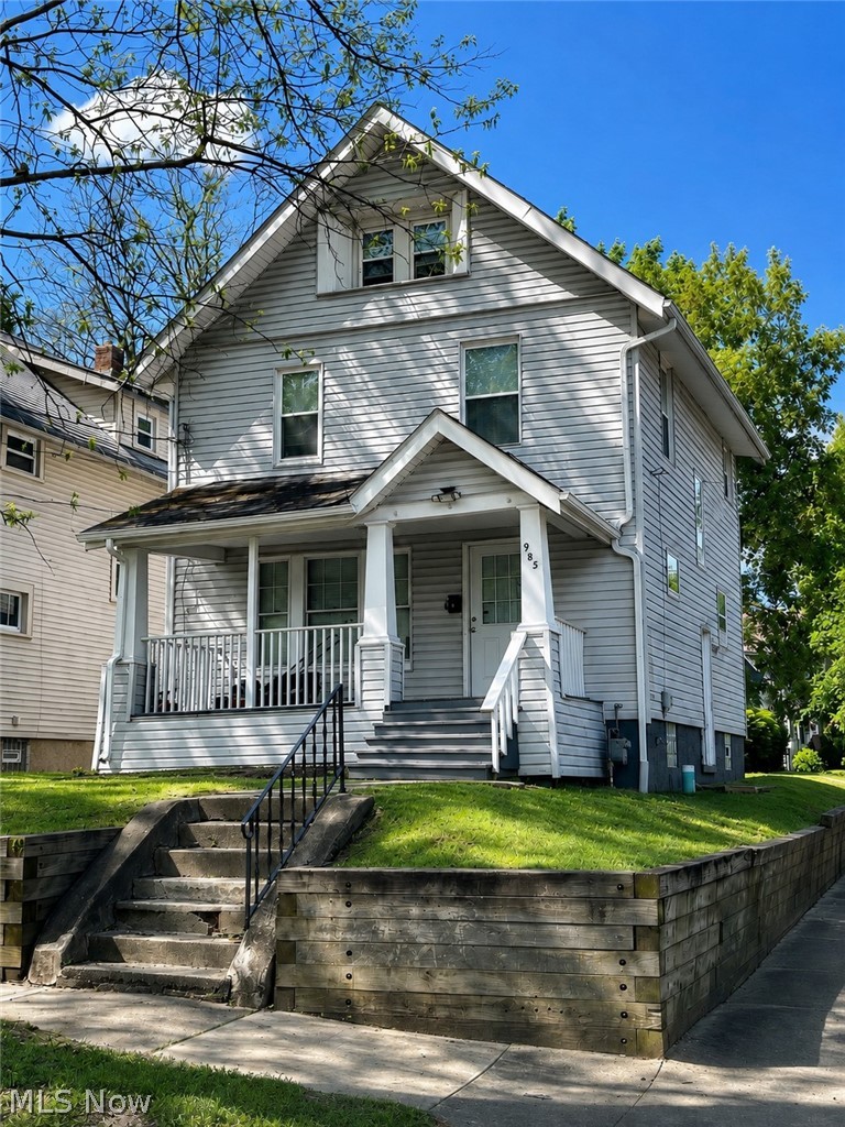 This Highland Square Colonial offers timeless appeal with natural woodwork, built-in shelving, and a cozy fireplace that anchors the living room. A welcoming front porch provides a comfortable place to enjoy the outdoors throughout the seasons.

The dining room continues the character with additional built-ins, creating a functional space for everyday meals or gatherings. The kitchen features light cabinetry and ample counter space with a practical layout that connects easily to the main living areas.

Three nicely sized bedrooms are located on the second floor, while the expansive attic level provides a large bonus space ideal for a primary bedroom, home office, or additional living area. Electrical and plumbing improvements and mechanical updates add peace of mind, while the layout offers flexibility to fit a variety of lifestyles.

With its original details, versatile layout, and desirable Highland Square location, this home delivers character and space ready to be enjoyed.
