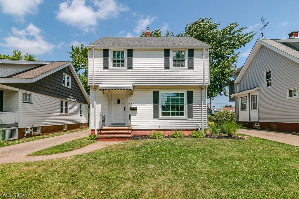 Welcome to this charming Parma colonial that immediately catches your eye with its adorable curb appeal and inviting character. Step through the front door into a sun filled living room where beautiful hardwood floors, classic details, and a cozy fireplace create the perfect place to relax and unwind. The spacious flow continues into the dining room and kitchen, making everyday living and entertaining feel effortless. Upstairs features three comfortable bedrooms and a full bathroom, offering the perfect blend of charm and functionality. The lower level adds even more living space with a built in bar area, ideal for gatherings, movie nights, or creating your own entertaining space, plus plenty of storage. Outside, enjoy a great sized yard with room to play, relax, or host friends and family, along with a detached 2 car garage for added convenience. This delightful Parma home combines charm, character, and opportunity - ready for its next owner to make it their own!