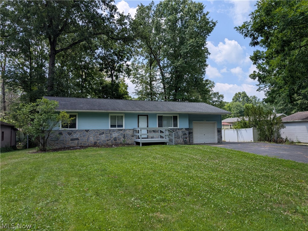Charming Ranch in Lake Milton! Welcome home to this well-maintained 3-bedroom, 1-bath ranch home with a 1 car attached garage offering comfortable one-level living in a desirable location just minutes from Lake Milton. This inviting home features a full basement, providing plenty of storage or the opportunity to create additional living space to suit your needs. The eat in kitchen has a beautiful garden window and a sliding glass door that steps outside to the back deck. Step outside to a huge, fully fenced backyard—perfect for entertaining, pets, gardening, or simply enjoying the outdoors. Whether you're a first-time homebuyer, looking to downsize, or searching for an investment opportunity, this property offers endless potential. Conveniently located close to Lake Milton, you'll enjoy easy access to boating, fishing, parks, dining, and all the recreational activities the area has to offer. Don't miss your chance to own this move-in-ready home in a great location! Call today for a private showing!
