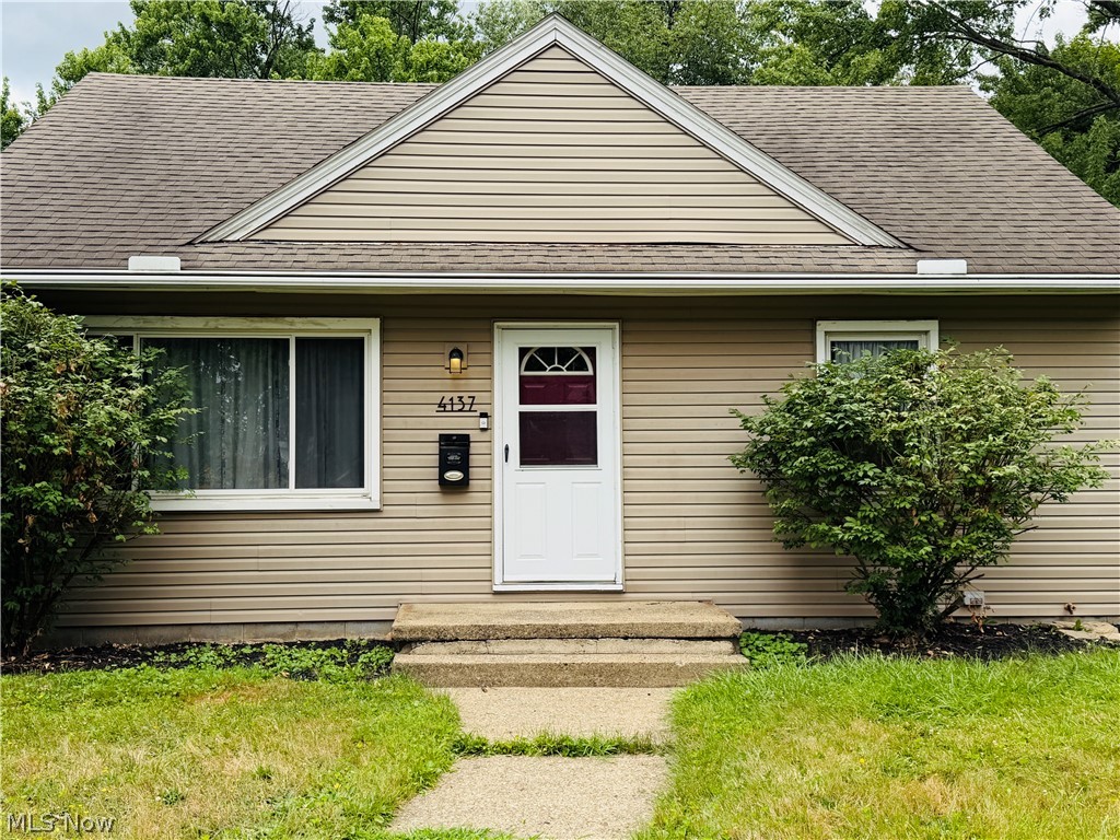 Minutes from Belden Village, this move-in ready bungalow is a true gem. Offering the perfect blend of comfort, style and convenience, this charming three bedroom, two bath home is ready for its new owners.  From the moment you arrive, you'll appreciate the low-maintenance exterior with its updated vinyl siding and windows. Step inside the generous sized living room with its beautiful hardwood flooring and natural lighting. Next you will enter the dining room with lovely French doors that lead out to the large covered deck. However, you can't help but notice the updated kitchen with newer cabinets, gorgeous quartz countertops and stainless steel appliances. The home includes two bedrooms on the main floor, an updated bathroom, also on the main level, and one bonus area/bedroom upstairs with built in storage and hardwood flooring. The basement is painted throughout and includes an updated electrical box, a laundry area, a second full bathroom and a water softener.  There is a one car attached garage and a cement driveway in the rear of the home.  The backyard is fenced in and offers a peaceful retreat under the newly added covered roof over the deck.  Schedule your private tour today!