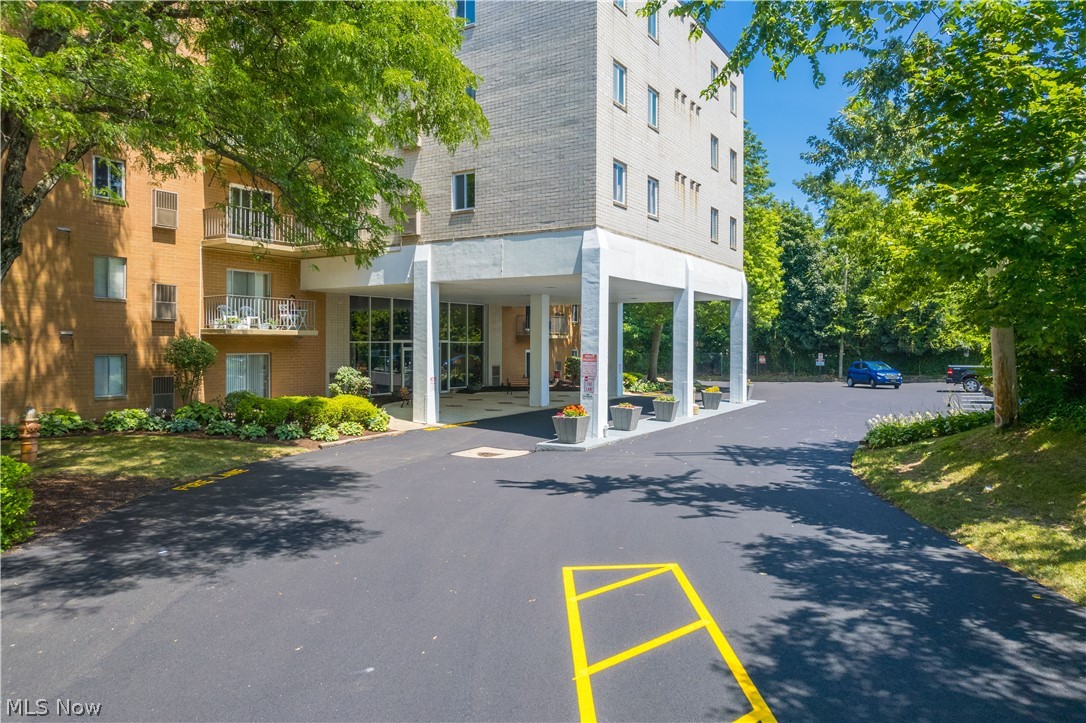 Welcome to this highly desireable corner unit in Clague Towers. Two bedroom and one and half bath unit with balcony. East Unit receives ample sunlight. Living room with balcony access. Balcony has privacy screen and additional pet protective screen. Dining area opens up to the kitchen space. Living space has open feeling. Master bedroom with one half bath and walk in closet. Numerous updates including, ALL new windows with custom faux wood blinds with manual push button feature.Other major improvements in the main bathroom included new cabinet, moen faucet, sink, plumbing supply and drain lines, mirror, medicine cabinet, lights, and freshly painted. Main shower wall replaced and new shower fixtures and plumbing infrastructure. The half bath is also freshly painted, new toilet, lights, mirrors, sink, Moen faucet and plumbing supply / drain lines. In addition the kitchen has a new sink faucet, new shutoff valves under sink also service main bathroom shutoff, range hood, newer garbage disposal, fan and lighting. Clague Towers offers carport parking and space #71 is conveniently located to the building and owned by unit owner. Additional surface parking around building. All utilities included in maintenance Fee (water, heat, sewer, gas, trash) except electric and cable. Recreationally the development offers an outdoor pool and for the bikers a spacious storage room for bikes. The condominium ownership has also done building improvements for future peace of mind for owners. They include: upgraded building fire alarm system, common area & hallway carpeting, building entrance awnings, updated lobby, new roof (2025). Cat(s) OK. ESA and service dogs accepted per association rules. Why rent? Fantastic first time buyer or downsizing opportunity. Check out affordable living at Clague Towers. Rentable Party Room on site. Great investment opportunity as leasing of units is permitted. Close to shopping, highways, public transportation, and all North Olmsted offers its residents.