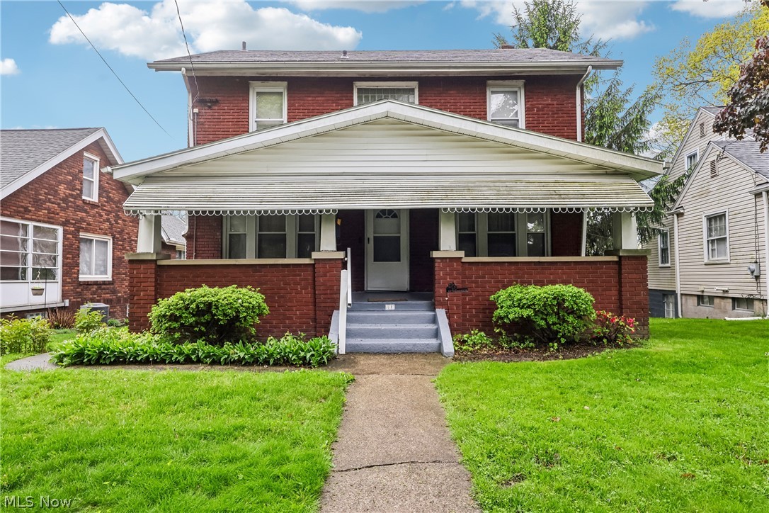 Welcome to 636 Polk Ave. A charming 4-bedroom, all-brick two-story Colonial offering over 1,400 square feet of character and functionality. The inviting foyer opens to a formal living room with a gas fireplace and a formal dining room featuring classic French doors. The fully applianced eat-in kitchen includes a pantry, ample cabinet space with access to the rear deck, perfect for entertaining. Upstairs, you’ll find 4 spacious bedrooms, all with hardwood floors, along with a cedar-lined closet for added storage. The walk-out basement offers additional versatility and includes glass block windows, an updated electrical panel, a commode, and a laundry area complete with washer and dryer. Additional highlights include a newer hot water tank (2024), alleyway leads to a two-car attached garage. One-year home warranty included for added peace of mind.