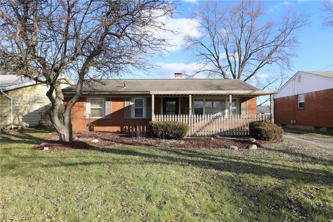 Sleek/Updated/ low maintenance brick Ranch/Austintown schools . This home has it all ! Plenty of storage throughout. Newly carpeted living room . Generous kitchen with extra cabinetry updated in 2010 all appliances stay. BRAND NEW ELECTRIC BOX 100 amp 2019  Three bedrooms with generous closet space . Washer & dryer stay . This home has front and back covered porches , large 2 1/2 car garage , with auto door opener  . Plenty of parking fenced in gated yard .Central air and furnace in 2006 . All windows updated in 2010 . Close to freeways , shopping . A must see! (CHECK OUT THE VIRTUAL STAGE PHOTOS)