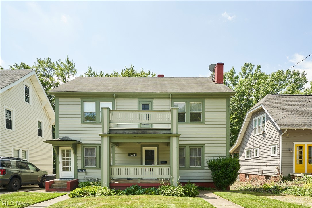 OFFERS DUE BY FRIDAY, July 17th.  RARE FIND - Duplex in the middle of an owner-occupied residential area of West Akron/Highland Square. Fantastic Duplex! Updated, very well maintained! TWO UNITS with SEPARATE METERS - one on the ground level and one unit is upstairs. Both Units have TWO BEDROOMS, 1 FULL BATH, Kitchen, Dining Room, Office/Nook area in upstairs unit, and LOADS of BUILT-IN CABINETS, STORAGE, AND BEAUTIFUL WOODWORK! These units are very large! There is also a two car garage in the back and a partially fenced yard. There is additional storage for both apartments in the lower level. The basement does have a walk-out door and path to the garage and backyard and there is a shared laundry available. Coin-operated washer and dryer are negotiable. Each unit has BOTH a Front Porch and Back Porch! GREAT LOCATION in a Residential neighborhood. Updates include: fresh paint, copper plumbing, rewired and updated electric panels, insulation blown into walls, NEW roof, NEW sidewalks, NEW windows, water heaters, NEW garage door, and the exterior has been painted. OFFERS DUE BY FRIDAY, July 17th.