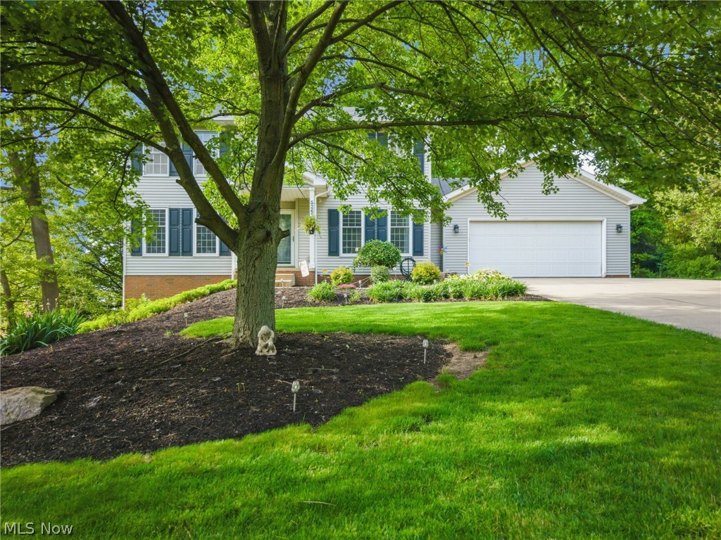 Discover your dream home in this stunning colonial style residence, featuring 4 spacious bedrooms and 2.5 modern baths.  Enjoy the benefits of recent upgrades, including new windows, a replaced sliding patio door and a brand new furnace in Nov of 2025.  The interior has been freshly painted and all faucets have been replaced for a polished look.  The owner' suite boasts a luxurious walk in closet, dual sinks and a relaxing jacuzzi tub.  With first floor laundry, a newly installed MYQ garage door opener and a cleared backyard, the home offers both convenience and tranquility in a walkable neighborhood.  Don't miss the opportunity to make this beautiful property your own!!!  Contingent upon sellers finding a home of their choice.