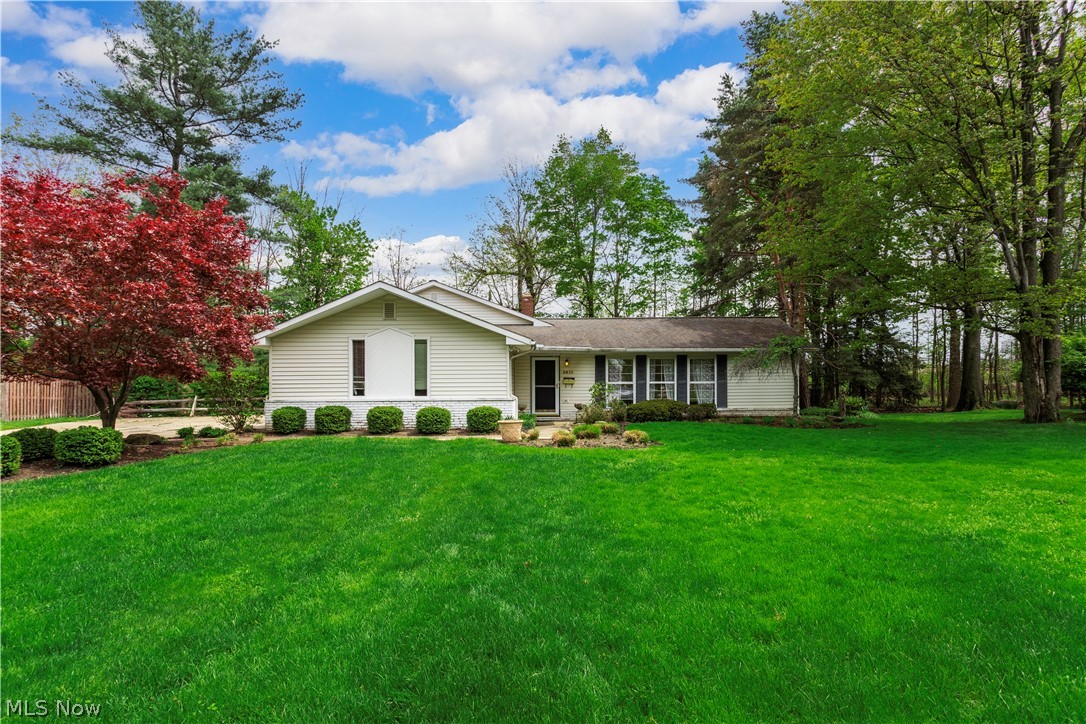 A beautiful 4 bed, 2.5 bath split level on a cul-de-sac in a wonderful Lyndhurst neighborhood. A bright living room welcomes you into this home with recessed lighting and large windows. The white eat-in kitchen has ample room and overlooks the vaulted ceiling of the great room which includes a fireplace and access through sliding glass doors to the backyard patio. The 2nd floor has 4 bedrooms, including a master bedroom with walls of built-ins and a private master bath with walk-in shower. The basement rec room is carpeted, includes a bar and lower level half bath. From the lower level, you can enter the 2 car attached garage. This home has incredible features and will not last, with easy access to Cedar Rd. amenities and I-271