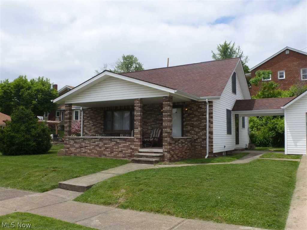 A fantastic well kept 3 bedroom 1 bath Shadyside home in a great well kept neighborhood. Beautiful hardwood flooring. Clean and neat ready to move in. Newer shingles, many windows, bath, laminate, and electric box. Leased water tank. Bedroom 3 is the typical large upstairs room from a 1 1/2 story. The room is divided into 2 bedrooms but one is captured, you walk through it to get to the other. Seller will convey mineral rights.