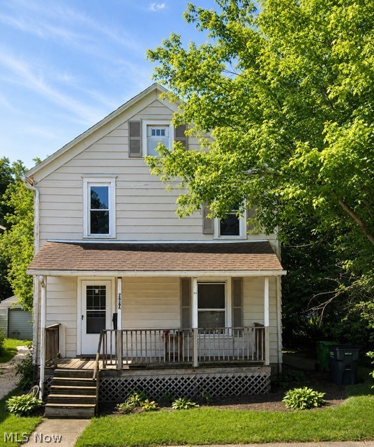Opportunity awaits! Whether you’re searching for your first home or looking to add a solid investment property to your portfolio, this well-maintained home is full of potential—and is cheaper than renting! The main level offers a spacious living room, dining room & kitchen. Upstairs you’ll find two bedrooms plus a versatile bonus room that could easily serve as a nursery, home office, walk-in closet, glam room, or even function as a third bedroom with a pass-through layout. Recent updates include a 2022 furnace, 2024 electrical service, 2025 hot water tank, 2000 vinyl replacement windows and new carpet (2024). Full basement with sump pump, public utilities, and a welcoming front porch that just had the steps rebuilt in 2025. Conveniently located near shopping, restaurants, parks, and major routes. Don’t miss this affordable opportunity to own instead of rent!
