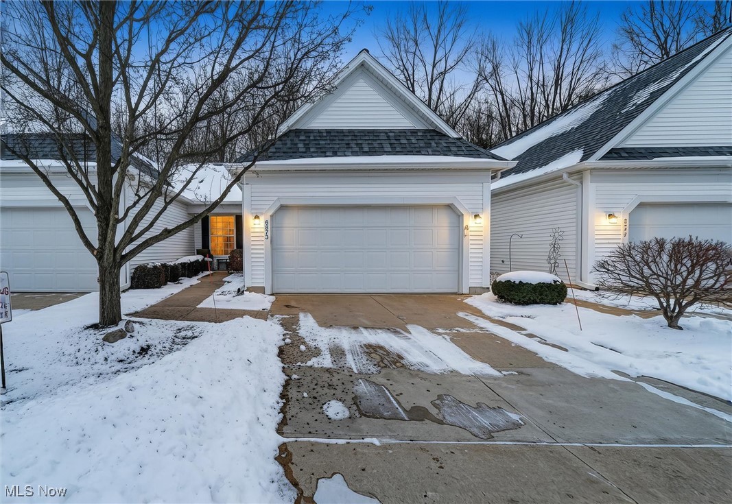 Discover the charm of this beautifully maintained 2-bed, 2-bath ranch style condo in one of Lorain County’s highly sought after 55+ communities. The home features 9-foot ceilings, a versatile office/flex room that could easily serve as a third bedroom, and a bright sun room showcasing calming views of the surrounding woods. Designed for both everyday living and entertaining, the open floor plan creates a warm and welcoming atmosphere. The spacious kitchen and adjacent laundry room come complete with appliances that stay. Additional highlights include a two-car attached garage with pull down stairs and generous storage above. Conveniently located near shopping, dining, and major highways, the Cottages of Savannah offer the perfect blend of comfort, privacy, and low maintenance living. Schedule your private tour today.