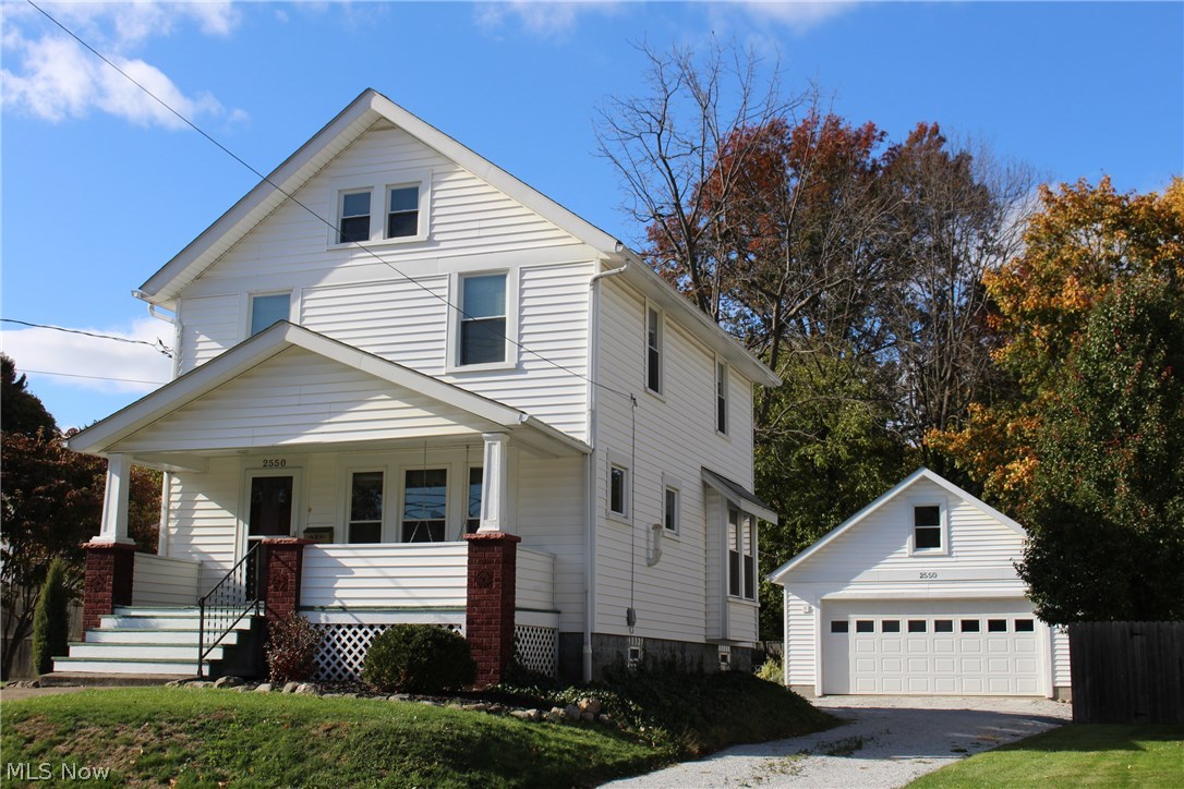 All  updated and meticulously maintained colonial home in the heart of Cuyahoga Falls! This home offers hardwood flooring (2nd floor covered with new carpet), built in furniture, bay window (with storage under),  walk-in closets, finished spacious attic, full and waterproofed (done in 2014) basement with transferable warranty, newer oversized 2 car garage.   Tons of updates: carpeting, interior painting and kitchen flooring were done in 2014; All new windows and 2 new storm doors in 2008; Microwave, oven and cooktop in 2006;   Furnace in 2006.  Second floor opens to a balcony, spacious back yard has a patio for cooking out and plenty room for turning around your car.  This house has a great layout, it’s open and bright with natural lighting, lots of closets and a laundry chute on 2nd floor…  Located in a quiet neighborhood in the heart of Cuyahoga Falls, close to schools, shops, the Natatorium, bicycle path, and the Waterworks Park…. Hurry up, this one won’t last long. Be the first one