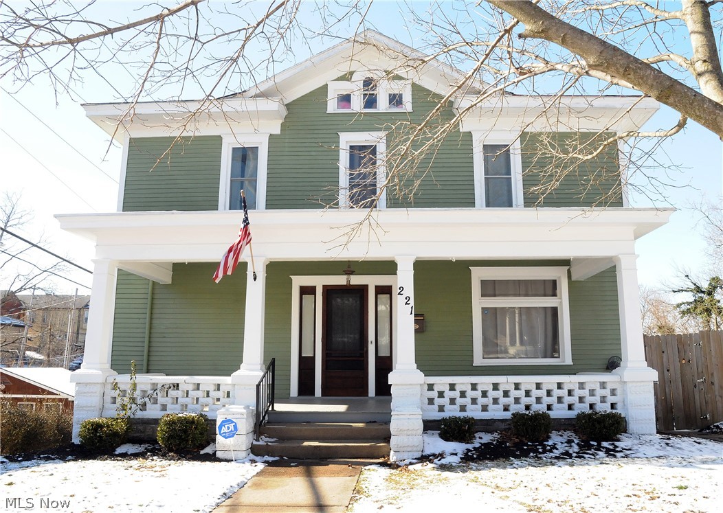 Built in 1912 this home has design characteristics straight out of the Victorian Age. Large rooms, 2 full floors and a partially finished 3rd floor attic (where the servants would have lived). High ceilings, archways, tall baseboards and plenty of ornate woodwork throughout the house and all have the added-bonus of having never been painted. Multiple fireplaces with eye catching mantles, one upstairs in the master bedroom and one in the, used as a fourth bedroom, first floor parlor. A large eat in kitchen has updated cabinets and countertops. Home sells with all appliances, including front loading washer and dryer, all under a year old. A spa like upstairs bath with lots of tile and a raised soaking tub to relax from a busy day. These are among many details too numerous to include. Off street parking and a large detached single car garage with new electric service. Come and see a beauty!
