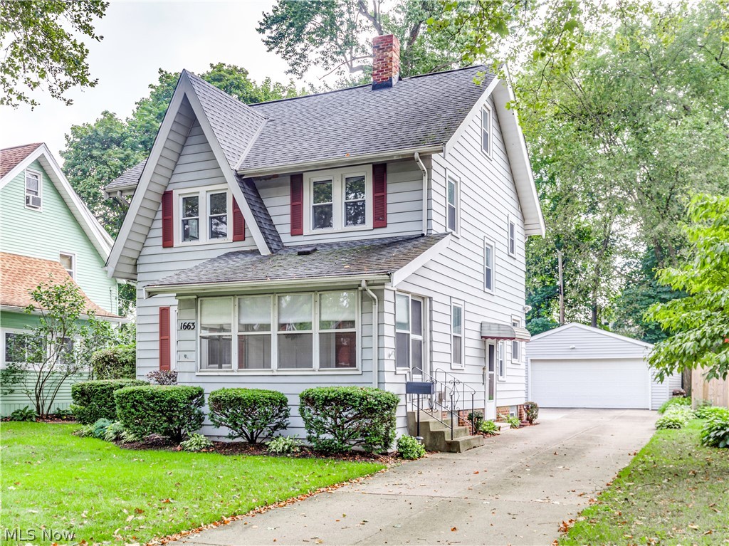 Welcome to 1663 25th St.  Located West of State Rd in one of the most impressive areas of Cuyahoga Falls. If you are looking for more space, look no further.  Included in the over 1700 above ground square footage you will find that the first floor boasts a formal living room with fireplace, charming formal dining room, and a family room with a sliding door that leads to the patio.  The kitchen has ample cupboard space . A convenient half bath is located off the kitchen.  Moving to the second floor the Master Bedroom size is an unbelievable 12 x 19 and includes a full wall of closets and built-in cabinets.The full bath boasts double sinks, tiled shower/bath and a convenient built in make-up table.  Two other bedrooms complete the second floor, and a large 4th bedroom can be found on the 3rd floor.  There is beautiful natural woodwork throughout the home.  The basement offers and additional 318 square feet with a rec room, bar and an additional full bath. Not only will you be living on a
