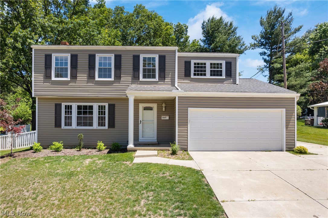 Welcome to this spacious colonial located in desirable Stow locale.  This home boasts five bedrooms and three full baths.  On the main floor, there is an eat-in kitchen with antique white cabinetry, granite countertops, and comes fully applianced.  There is a first floor primary suite with a full bathroom and walk in closet,  as well as first floor laundry.  There is a sunken living room that rounds out the main floor.  There are four bedrooms and another full bathroom situated on the second floor.  There is also a finished rec room in the basement with an additional full bathroom.  Don't forget the back patio, which is perfect for summer BBQs and a fully fenced backyard.  All of this, plus a two car attached garage.  This home is absolutely move in ready and awaiting a new owner.  Call to schedule a showing today to make this your new address!