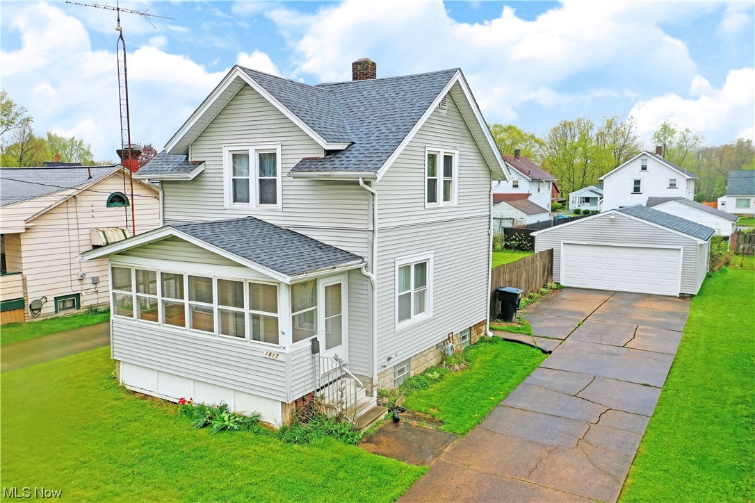 Welcome to 1817 Sheridan Avenue! This home is equipped with a 2 bed 1 bath two story home with a lot of updates! New Roof in 2020, new garage door in 2021, central air conditioning in 2021, and brand-new flooring and paint put in this year. All appliances stay with the property as well and all it needs is someone new to call it home! Schedule today to see this home for yourself!