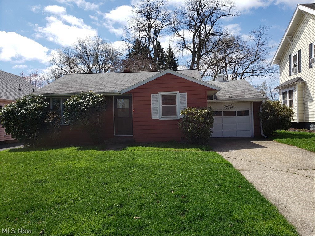 Cutest house ranch brick house at an incredible price.   This two bedroom house has a family/rec room in the basement to expand your living space.  Across from the State Rd Elementary School and park.   Sun room off of garage with a large fenced yard.