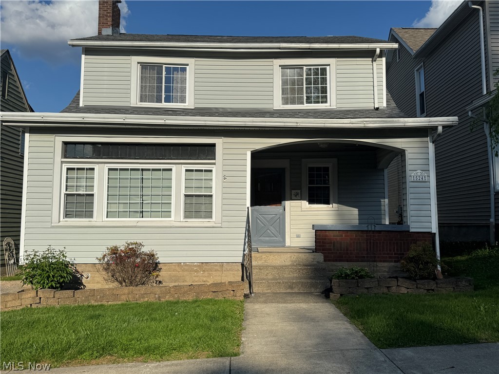 Welcome to this charming two-story home featuring beautiful original hardwood floors and abundant natural light throughout. The main level offers a spacious living area with a fireplace, flowing into a bright front sunroom, perfect for a home office, reading nook, or additional living space. The kitchen provides ample cabinetry and workspace, with easy access to the rear deck for outdoor enjoyment. Upstairs, you’ll find three comfortable bedrooms and a full bath. Conveniently located near the park, hospital, and town amenities, this home offers a great combination of character and location.