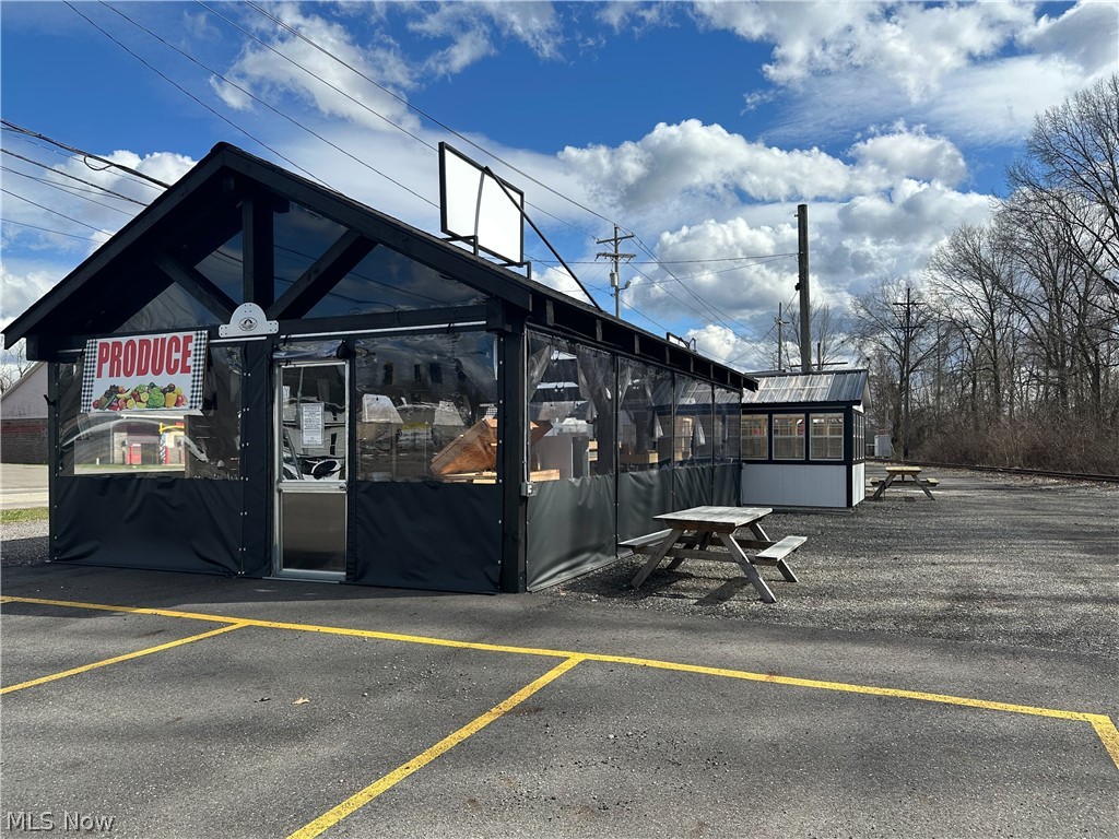 Prime commercial property, previously utilized as Sunshine Golden Acres and Soap Company, is now available for sale. The property includes 8 parcels totaling 1.2952 acres, with public utilities available on many of them. Several buildings will remain, including the 20x16 Donut Barn, the 12x18 Soap Store and the 20x32 Pavilion, which was a very busy produce stand in years past and has the potential to be a money-maker for a new owner. With high visibility and a history of customer traffic, this is an ideal spot for seasonal businesses, a garden center, farmers' market, crafters, vendor stalls and outdoor events. The property is close to retail shopping, major routes and minutes from downtown Warren, making it convenient and appealing for future ventures. Don't miss out on this extraordinary opportunity. Use your imagination and inquire today!