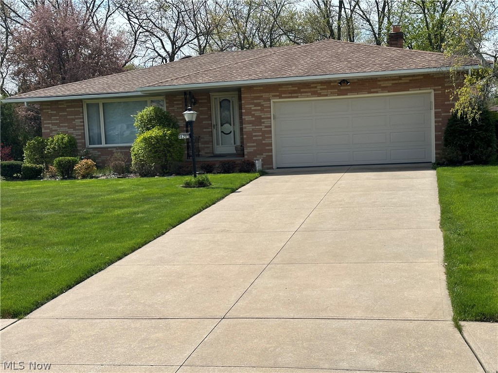 Here is a diamond in the rough! This Beautiful full Brick home features ,3 bedrooms and,  2 full baths in the highly sought after City of Strongsville. You are welcomed through the front door. Immediately to the left is a formal living room/dining room with a large bay window in the living room and a smaller window in the dining room which gives ample natural light. The Eat in kitchen is right off the dining room and has a beautiful skylight and access to both the dining room and family room for great entertaining. From the kitchen step down in to the family room which has a gas fireplace/wood-burning with folding glass doors. To the back of the family room there are  sliding glass doors that open to the covered back patio with a fenced in back yard. All three bedrooms are also on the main floor. The Master does have an in suite full bath. The basement is set up as a game room with a wet bar. Also in the basement has a workshop and laundry area. The garage is right off the family room and has an insulated garage door with opener.