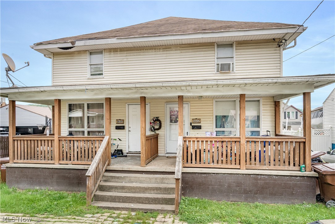 Opportunity awaits with this spacious duplex offering approximately 2,400 square feet of living space and endless potential! Each unit features 3 bedrooms, making this a great option for investors, owner-occupants, or those looking to expand their rental portfolio. One unit offers 1.5 bathrooms, its own laundry area, and a dedicated dining room perfect for gatherings and everyday meals.The second unit includes 1 full bathroom, convenient first-floor laundry, and a cozy eat-in kitchen ideal for casual dining. Both units include unfinished basements, providing ample storage space or future possibilities. Outside, enjoy a partially fenced-in backyard with room for outdoor entertaining, pets, or play. Located in a vibrant and active neighborhood near Wellsville High School, this property offers convenience to local schools, community events, parks, dining, and everyday amenities. With strong space, character, and income-producing potential, this duplex is ready for its next chapter!