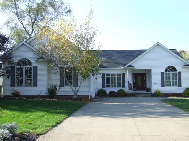 Unbelievable Ranch with open floor plan.  Home includes large, fireplaced living room open to formal dining room, separated by pillars.  Huge eat-in kitchen with large, moveable island, built-in wine rack and glass rack, desk, sliders to deck and so much more.  Master bedroom has walk-in closet, large master bath complete with Jacuzzi tub and step-in shower, and also bonus sitting room with woodburner and door to deck.  Two bedrooms and full bath on one side of the house, master bedroom, half bath and laundry room on other side of the house.  Large 2-1/2 car garage enters into the laundry room and then either rest of house or to the huge basement which includes one finished room and plenty of space to finish off the rest any way you like.  There is lots of oak everywhere from woodwork, door/window trim, crown molding, fireplace mantle and kitchen cupboards.  There is a deck with entrance from eat-in kitchen or bonus room in master bedroom, that leads down to a patio.  Storage "shed" un