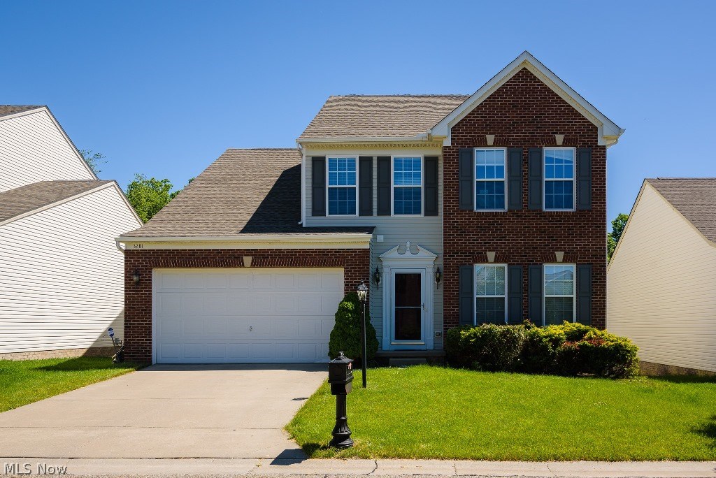 Pretty and move in ready transitional home with brick front and fenced backyard. This open floor plan has wood flooring throughout the foyer, kitchen and morning room. The spacious great room features a gas fireplace and walls of windows and opens to the kitchen with great cabinet space and a center island. There is a living room/office as well a morning room perfect for sun room or breakfast room. The master suite features a walk in closet, full bath including double vanities, soaking tub and separate shower. Three additional bedrooms and two full baths are on the second floor.  Great for entertaining is the finished lower level with recreation room, fitness area and plenty of storage.  The awesome oversized deck overlooks the fenced in backyard, walking path and preserve area.