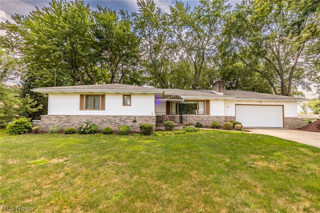 A wonderful Tallmadge ranch with 3 bedrooms and 1.5 baths on over an acre of land.  This home features a huge walk out basement, attached 2 car garage, a huge living room with a fireplace, and so much more.  There is a formal dining, a half bath off the master, and ample room sizes.  This home has been well taken care of.