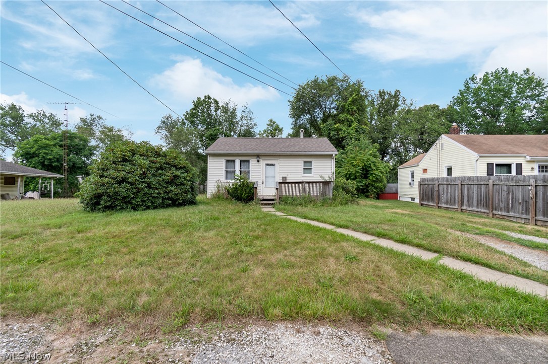 NOW...Look at This!!! Charming and affordable 2-bedroom, 1-bath home tucked away on a quiet dead-end street in Massillon. Convenient one floor living with a full basement, providing plenty of storage or the potential for additional living space. The spacious yard is perfect for gardening, pets, entertaining, or simply enjoying the outdoors. All appliances in the kitchen stay. Whether you're a first-time homebuyer, looking to downsize, or searching for an investment opportunity, this home offers exceptional value in a great location. Don't miss your chance to own this affordable gem with a large yard and room to grow!