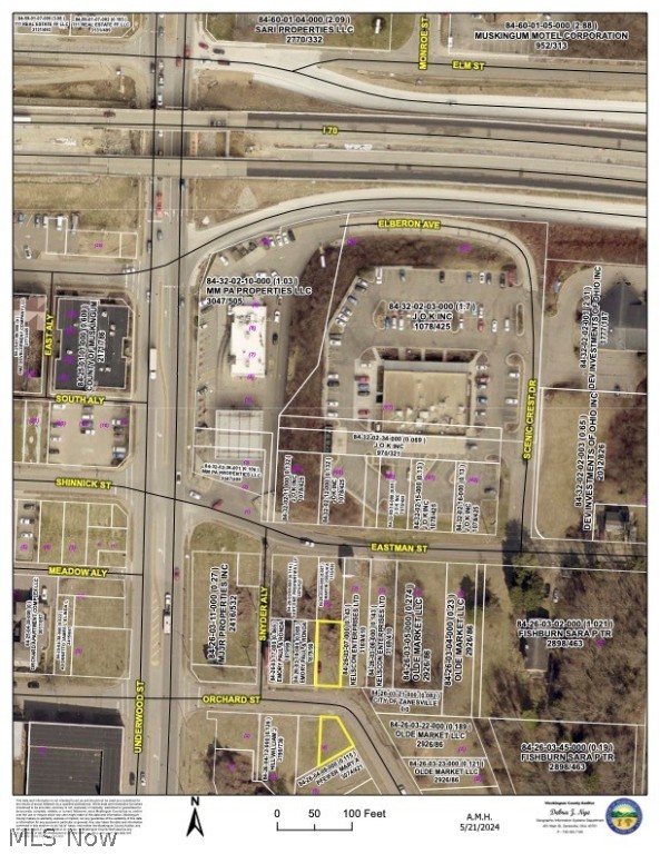 2 Parcels ( Lots ) Available In Prime Development Area Just Off an Interstate 70 East Exit In Zanesville Ohio, Half a Block South of the Interstate On Underwood Street  ( state Route 60 South ). Located in an area that has been Prepared for Development.
All Utilities are Available. Developers Take note This is a Small Portion of a 4 Acre Complete tract In the Heart of Town.