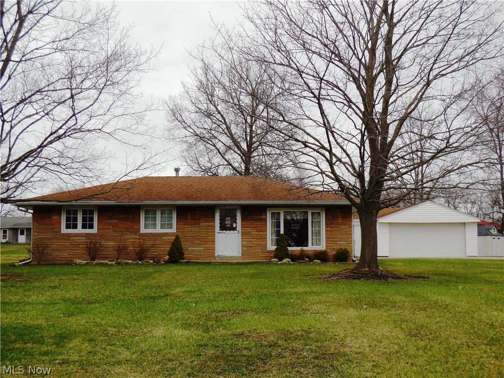 Welcome to this well maintained 3 bedroom, 1 bath ranch.  Large eat in kitchen and living area with great natural light.   There is a good size yard with a patio located directly off the kitchen. The detached 2 car garage also has an attached room which could be used for additional storage, work area or place to store your toys. Your cosmetic touch's will make this a great place to call home.