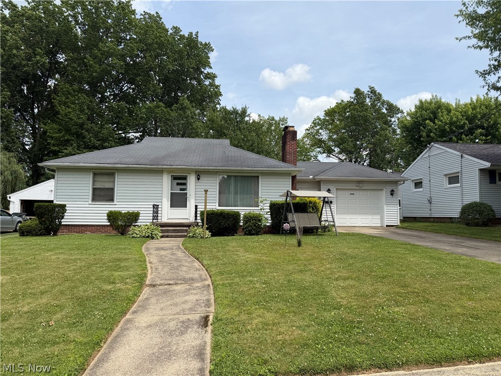 Great opportunity to own this well-maintained 2 bedroom, 1 bath home in a fantastic location on a quiet street. Just minutes from Silver Park, The University of Mount Union,  shopping, and dining. Enjoy the flexibility of main-floor laundry or utilize the laundry hookups located in the basement. The one-car attached garage adds extra convenience and storage space. , plus a nicely sized kitchen, large family room with vaulted ceilings, and dining area perfect for entertaining. The peaceful, private backyard offers endless possibilities. Easy living at its best — call today for a showing, this one won’t last.
