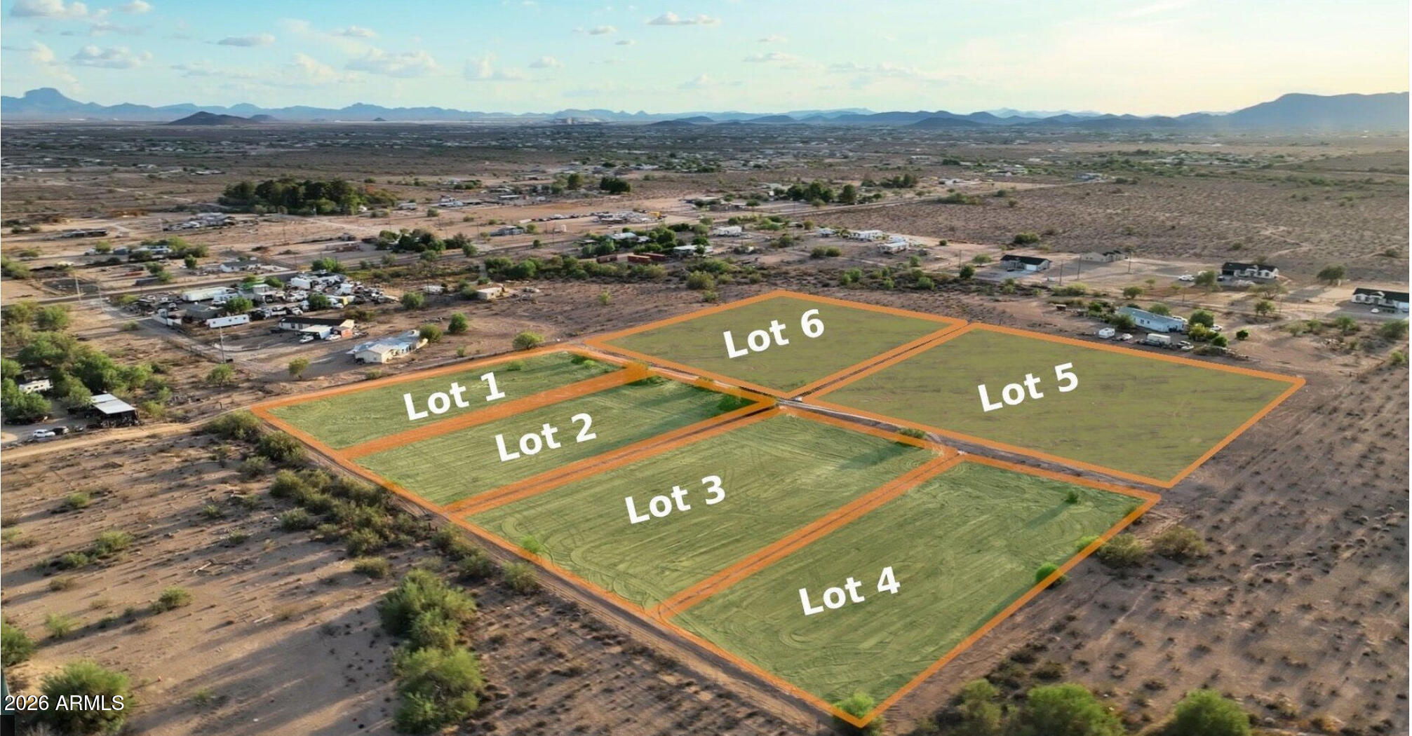 Escape the city and enjoy wide open space in Tonopah, AZ. Lot 5 of 6 offers approximately 2.8 acres with flexibility to build your desert retreat, place a manufactured home, or hold as a long-term investment. Survey and perc tests are available, helping save time and upfront costs. Power borders the adjacent property, and APS may offer a credit toward bringing service to the property. Located outside the flood zone and close to I-10, approximately 18 miles from Buckeye and 45 miles from Downtown Phoenix. Site-built and manufactured homes are welcome.
